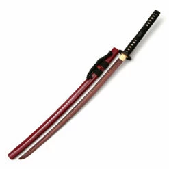 Black Folded Steel Katana Sword W/ Rayskin Wrapping