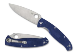 Spyderco Resilience Lightweight Liner Lock Knife Blue FRN (4.2" Satin) C142PBL