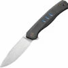 WE Knife Co Seer Frame Lock Knife Black Titanium (3.48" Satin) WE20015-1