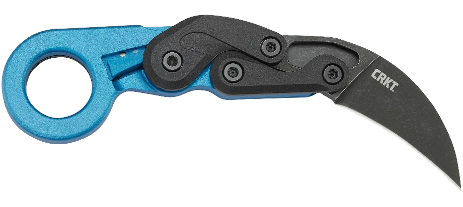 CRKT Provoke Blue Morphing Karambit Folding Knife (2.47" Black SW) 4041B 3 CRKT Provoke Blue Morphing Karambit Folding Knife (2.47" Black SW) 4041B