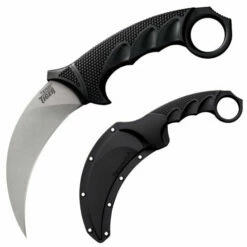Cold Steel Karambit Steel Tiger Fixed Blade Knife Knife (4.75" Stone Washed) 49KST