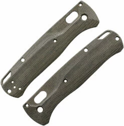 Flytanium Custom Crossfade Green Canvas Micarta Scales For Benchmade Bugout FLY868