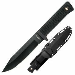 Cold Steel SRK Search Rescue Fixed Blade Knife Tactical Knife (6" Black SK-5) 49LCK