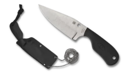 Spyderco Perrin Subway Bowie Fixed Blade Knife FRN (2.8" Satin) FB48PBK