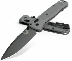 Benchmade Bugout AXIS Lock Knife Storm Gray Grivory (3.24" Black) 535BK-08