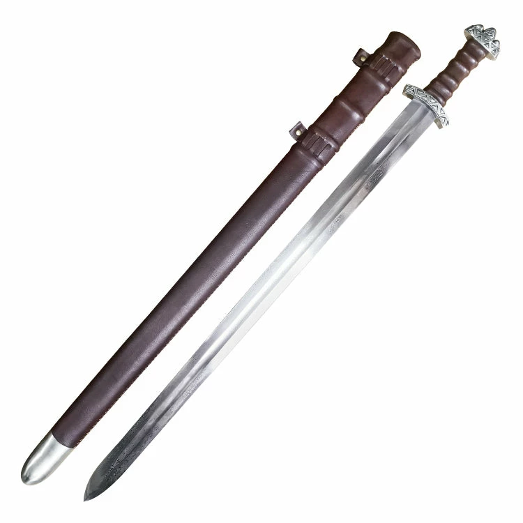 Handmade Folded Steel Viking Sword 3 Handmade Folded Steel Viking Sword