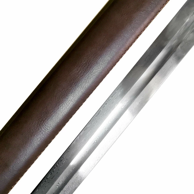 Handmade Folded Steel Viking Sword 7 Handmade Folded Steel Viking Sword - Image 5