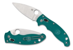 Spyderco Manix 2 Lightweight Ball Lock Knife Blue FRCP (3.37" Satin SPY27) C101PCBL2
