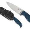 Spyderco Enuff Leaf Fixed Blade Knife Blue FRN (3.95" Satin K390) FB31PBL2K390 -CUTTING EDGE CUTLERY CO Sales 64a377a9119665f5d62c9f4d1b35a7a8