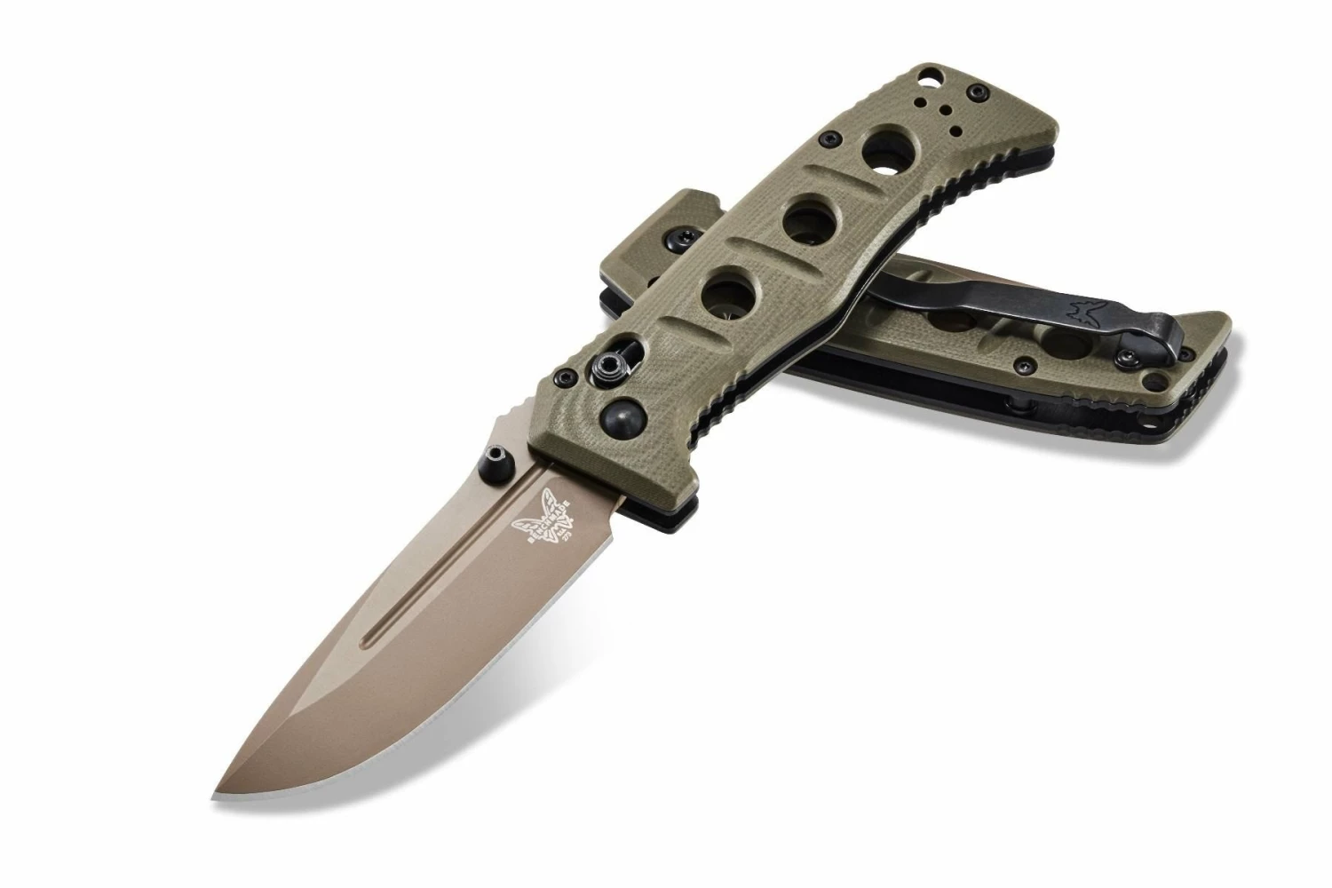 Benchmade Mini Adamas AXIS Lock Knife CPM-CruWear G-10 (3.25" FE) 273FE-2 3 Benchmade Mini Adamas AXIS Lock Knife CPM-CruWear G-10 (3.25" FE) 273FE-2