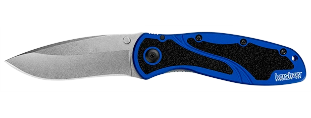 Kershaw Blur Assisted Opening Knife Navy Blue (3.4" Stonewash) 1670NBSW 3 Kershaw Blur Assisted Opening Knife Navy Blue (3.4" Stonewash) 1670NBSW