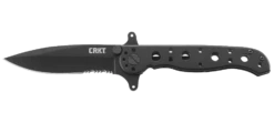 CRKT Liner Lock Folding Knife (3" Black Serr) M21-10KSF