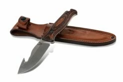 Benchmade Hunt Saddle Mountain Skinner Knife W/ Gut Hook Wood (4.2" SW) 15004