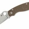Spyderco Military 2 Compression Lock Knife Brown Micarta CRU-WEAR (4" Satin) C36MPCW2 -CUTTING EDGE CUTLERY CO Sales 7c9f52f3acba37be215295e10f51a049