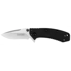 Kershaw Cryo Assisted Opening Flipper Knife Black G-10 (2.75" Stonewash) 1555G10