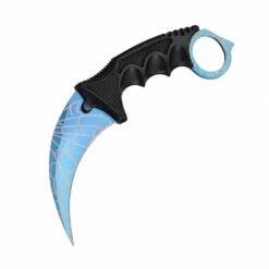 Karambit Fixed Blade Knife (Blue Web)