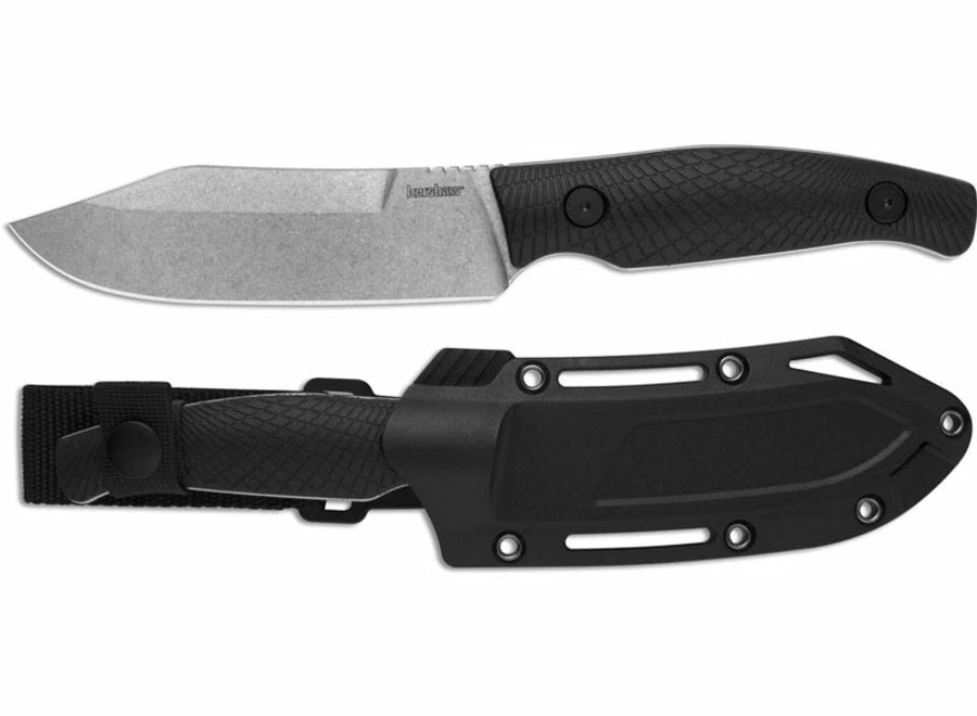 Kershaw Camp 5 Fixed Blade Knife Black FRN (4.75" Stonewash) 1083 3 Kershaw Camp 5 Fixed Blade Knife Black FRN (4.75" Stonewash) 1083