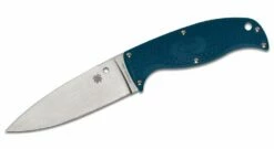 Spyderco Enuff Leaf Fixed Blade Knife Blue FRN (3.95" Satin K390) FB31PBL2K390 -CUTTING EDGE CUTLERY CO Sales 95f228b8ec2de3f4ab8745567d52e911
