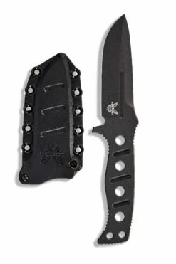 Benchmade Fixed Adamas Fixed Blade Knife Black Paracord (4.2" Black) 375BK-1 -CUTTING EDGE CUTLERY CO Sales BM375BK 1 2