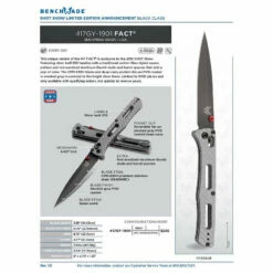 Benchmade Fact Limited Edition AXIS Lock Knife (3.95" Gray) 417GY-1901