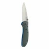 Benchmade Griptilian AXIS Lock Knife Gray/Blue G-10 (3.45" Satin) 551-1 -CUTTING EDGE CUTLERY CO Sales BM551 1 1