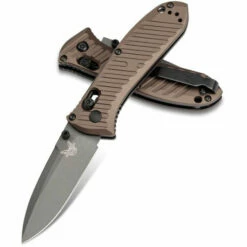Benchmade Mini Presidio II Manual Knife Bronze Aluminum (3.2" Gray) 575GY- 2001