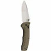 Benchmade Turret AXIS Lock Folding Knife OD Green G-10 (3.7" Satin) 980 -CUTTING EDGE CUTLERY CO Sales BM980