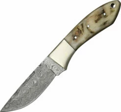 Damascus Hunter Fixed Blade Knife 3.5" DM1050RM -CUTTING EDGE CUTLERY CO Sales DM1050RM