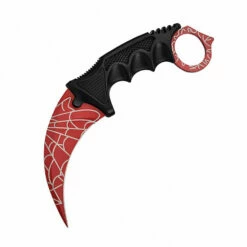 Karambit Fixed Blade Knife Knife (Red Web)