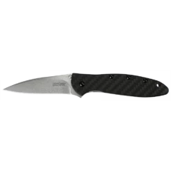 Kershaw Leek Assisted Opening Knife Carbon Fiber (3" Stonewash) 1660CF