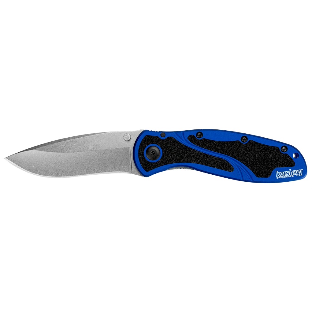 Kershaw Blur Assisted Opening Knife Navy Blue (3.4" Stonewash) 1670NBSW 4 Kershaw Blur Assisted Opening Knife Navy Blue (3.4" Stonewash) 1670NBSW - Image 2