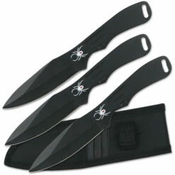 Perfect Point Throwing Knife Set (Black), 8" Overall RC-1793B -CUTTING EDGE CUTLERY CO Sales RC 1793B