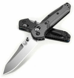 Benchmade Mini Osborne AXIS Lock Knife Carbon Fiber (2.9" Stonewash S90V) 945-2