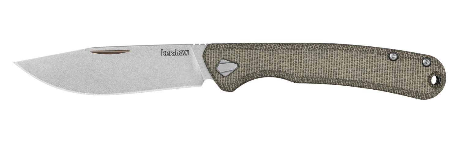 Kershaw Federalist Folding Knife Green Micarta (3.25" Stonewash) 4320 3 Kershaw Federalist Folding Knife Green Micarta (3.25" Stonewash) 4320