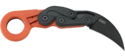 CRKT Provoke Orange Kinematic Morphing Karambit Folding Knife (2.47" Black) 4041O
