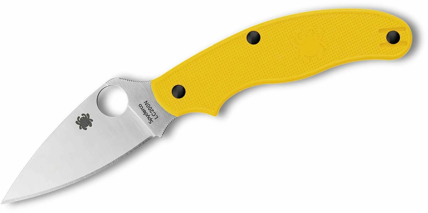 Spyderco UK Pen Knife Salt Slip Joint Yellow FRN (2.93" Satin) C94PYL 3 Spyderco UK Pen Knife Salt Slip Joint Yellow FRN (2.93" Satin) C94PYL