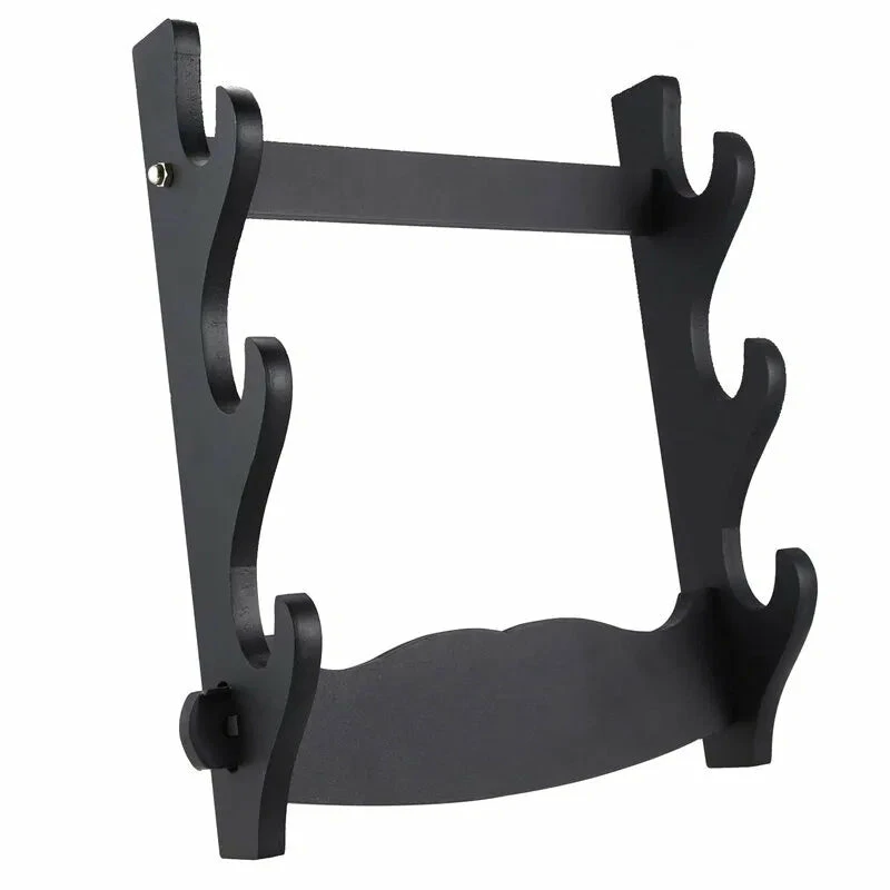 Triple Wall Mount Sword Hanger (3-Tiers) 4 Triple Wall Mount Sword Hanger (3-Tiers) - Image 2