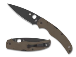 Spyderco Native Chief SPRINT RUN Lockback Knife Brown G-10 (4.08" Black) C244GPDBNBK