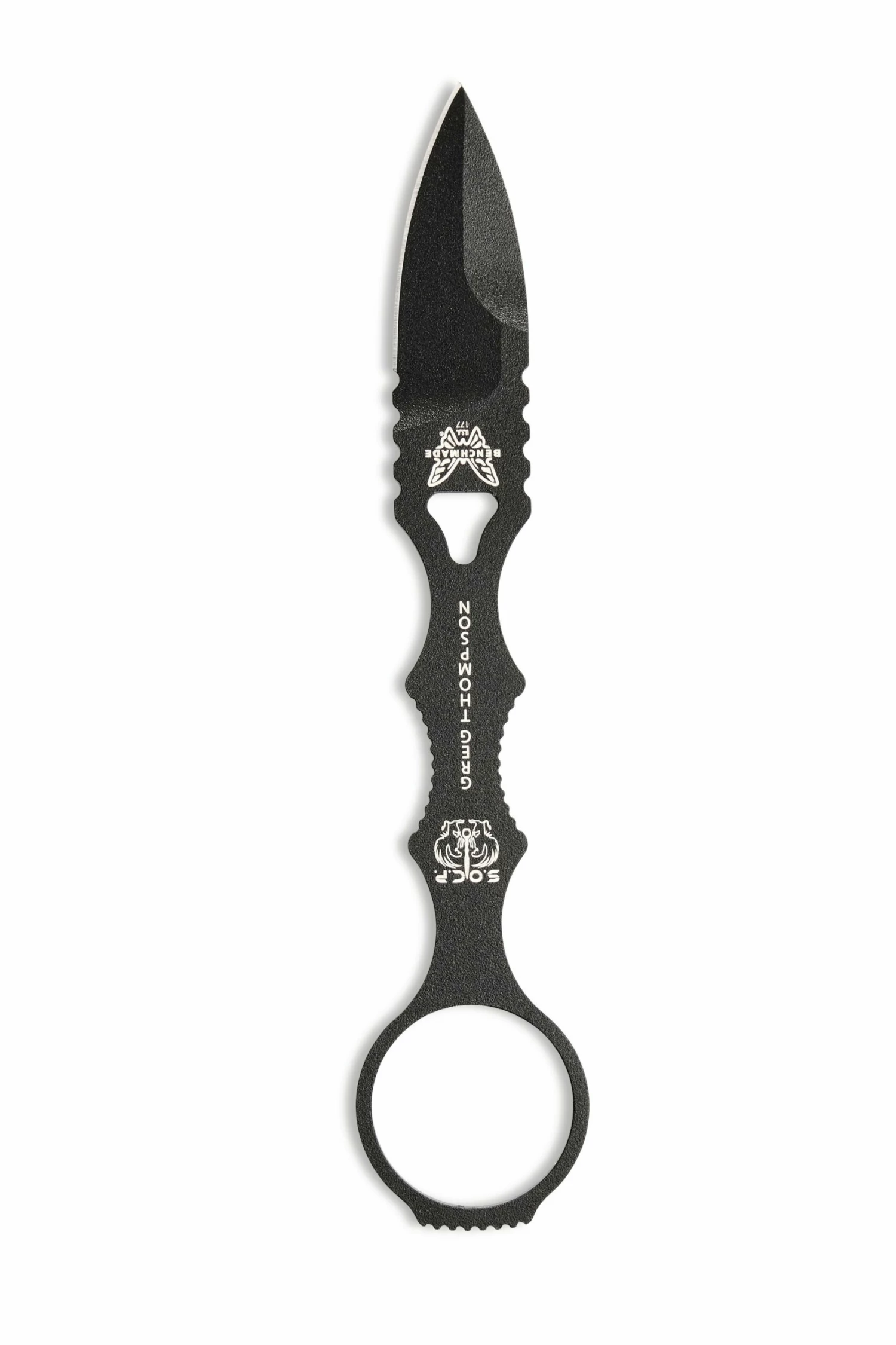 Benchmade Mini SOCP Fixed Blade Knife (2.22" Black) 177BK 4 Benchmade Mini SOCP Fixed Blade Knife (2.22" Black) 177BK - Image 2