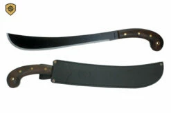 Condor Golok Machete Fixed Blade Knife Knife W/Sheath (14" Black Plain) CTK410-14HCS