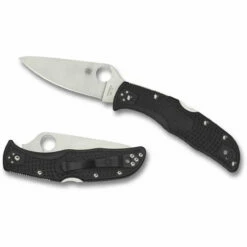 Spyderco Endela Lightweight Lockback Knife Black FRN (3.41" Satin) C243PBK
