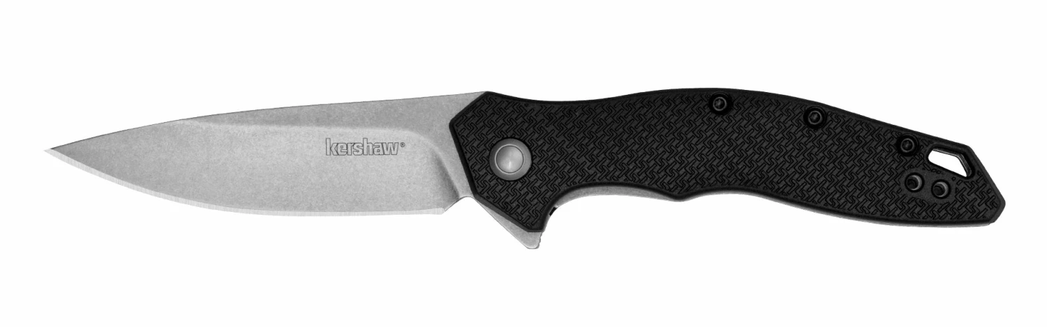 Kershaw Shoreline Liner Lock Assisted Knife Black FRN (3" Stonewash) 1845 3 Kershaw Shoreline Liner Lock Assisted Knife Black FRN (3" Stonewash) 1845