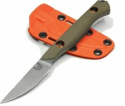 Benchmade Flyway Fixed Blade Hunting Knife OD Green G-10 (2.7" Satin) 15700-01